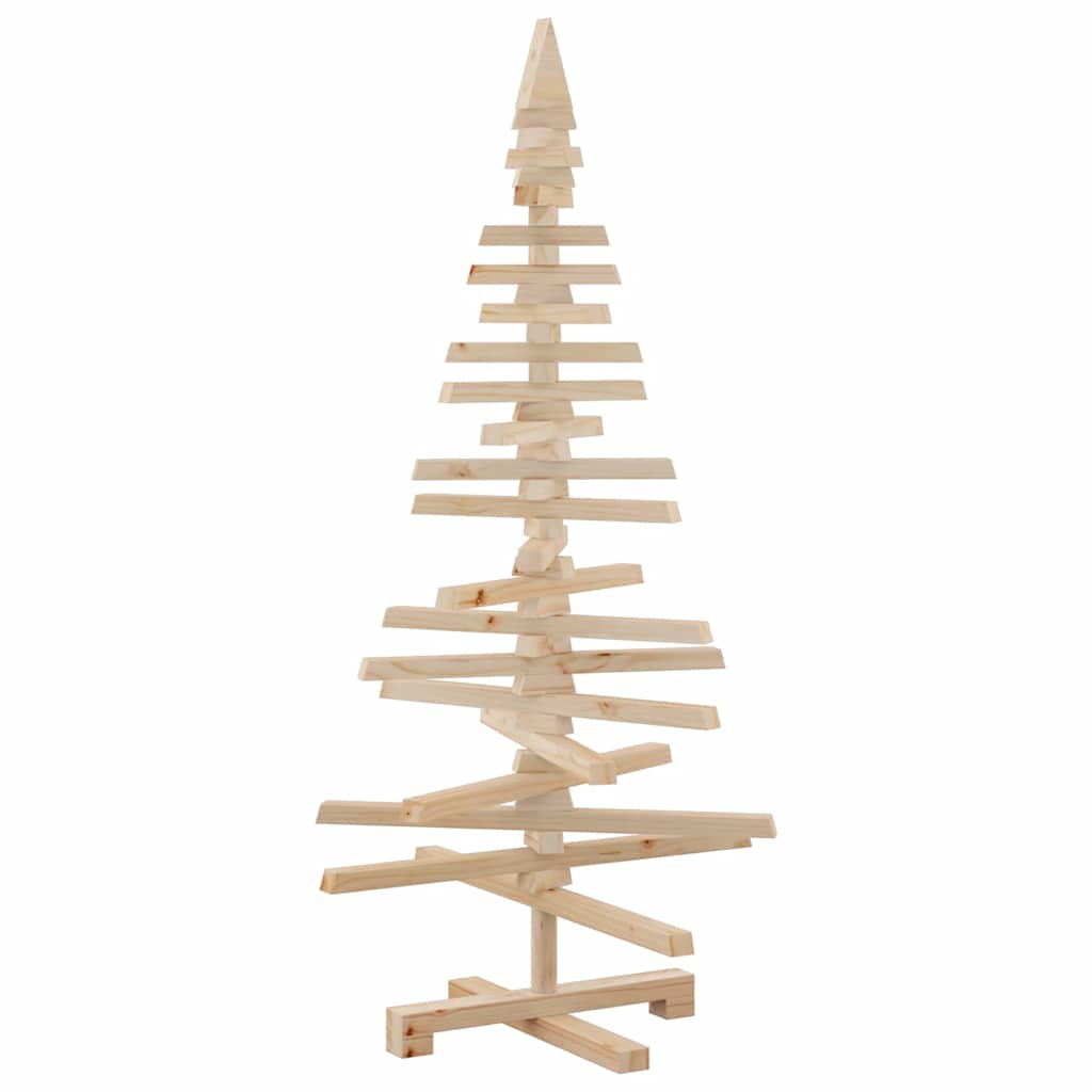 Arbre de Noël en bois pour décoration 120 cm bois massif de pin - XIOS