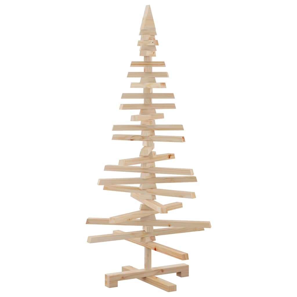 Arbre de Noël en bois pour décoration 120 cm bois massif de pin - XIOS