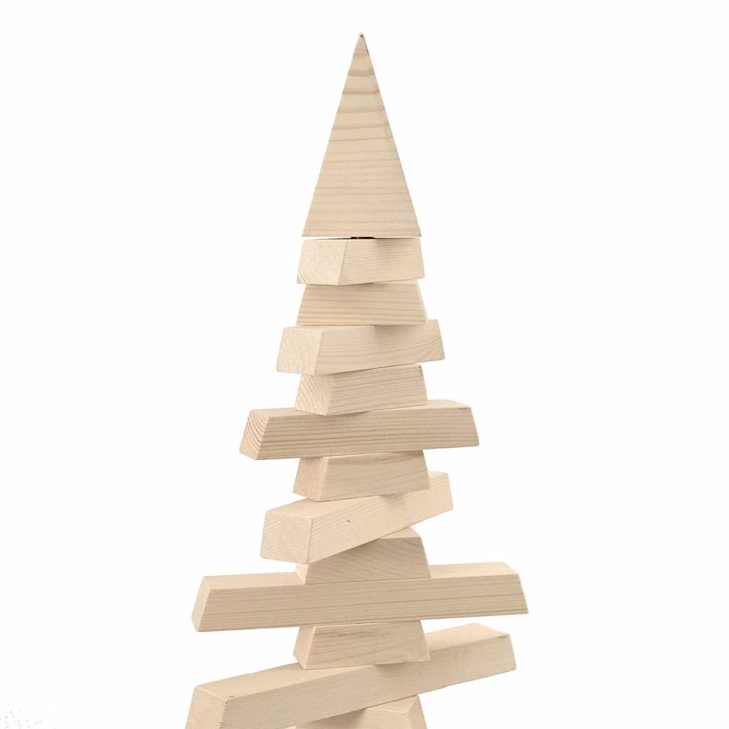 Arbre de Noël en bois pour décoration 120 cm bois massif de pin - XIOS