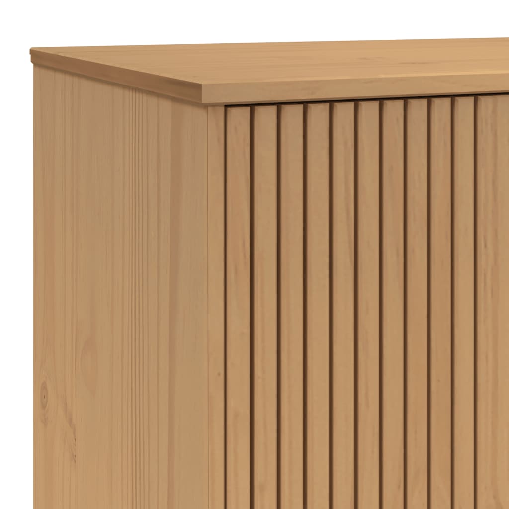 Garde-robe OLDEN marron 76,5x53x172 cm bois massif de pin - XIOS