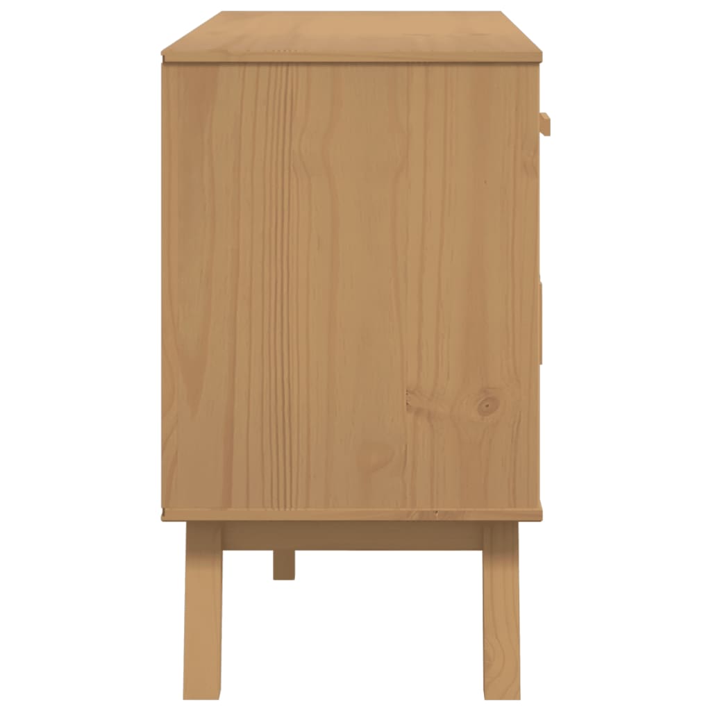 Buffet OLDEN marron 114x43x73,5 cm bois massif de pin - XIOS
