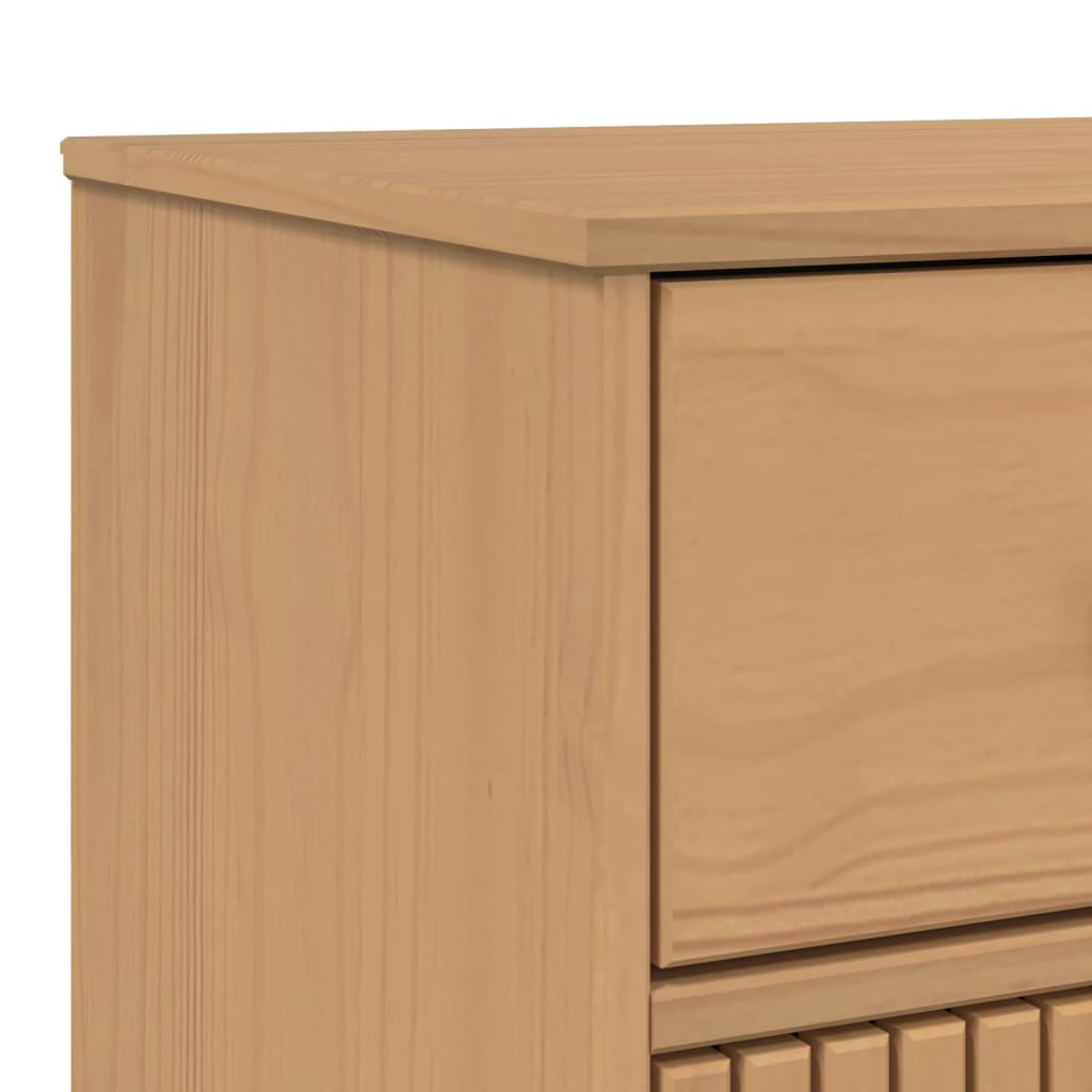 Buffet OLDEN marron 114x43x73,5 cm bois massif de pin - XIOS