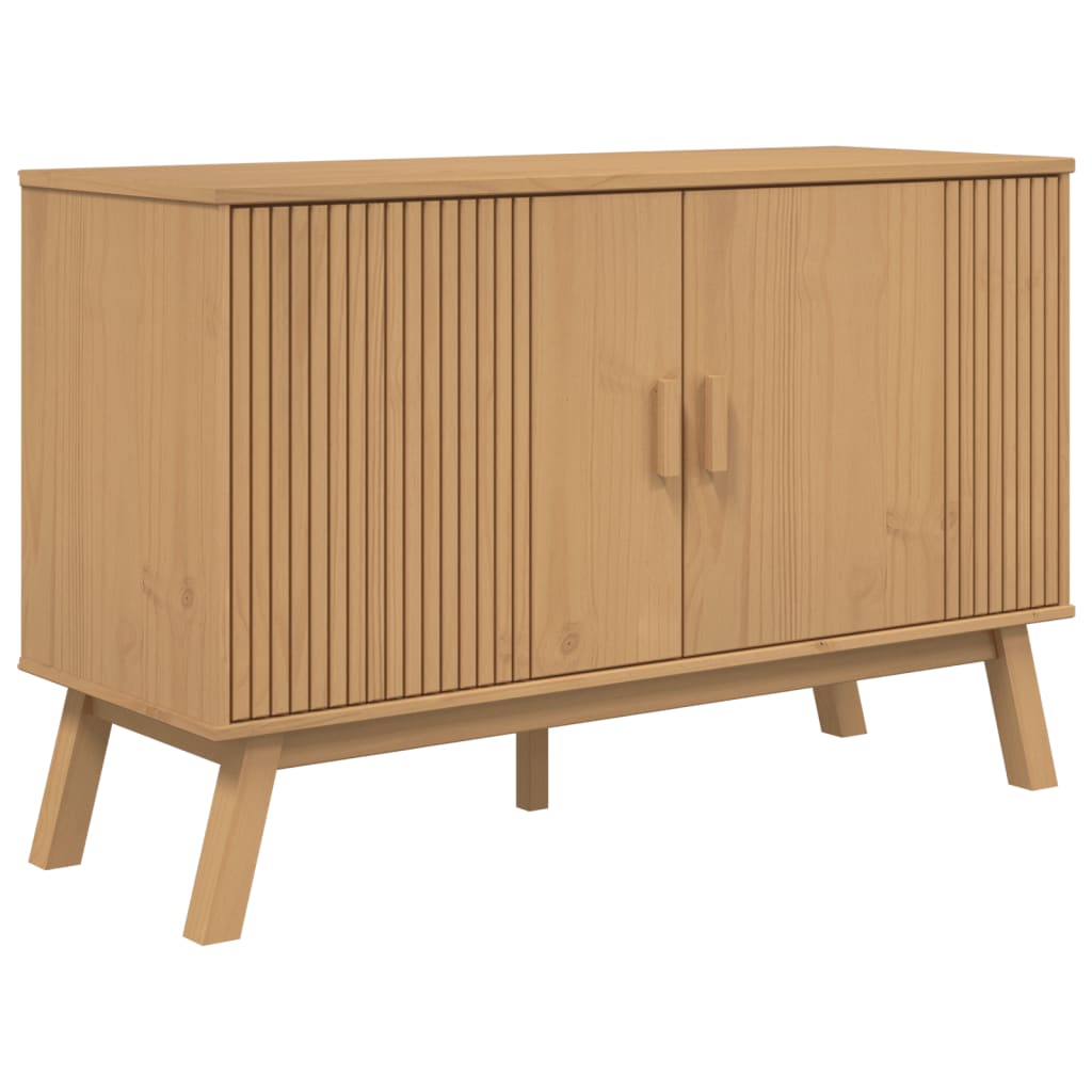 Buffet OLDEN marron 114x43x73,5 cm bois massif de pin - XIOS