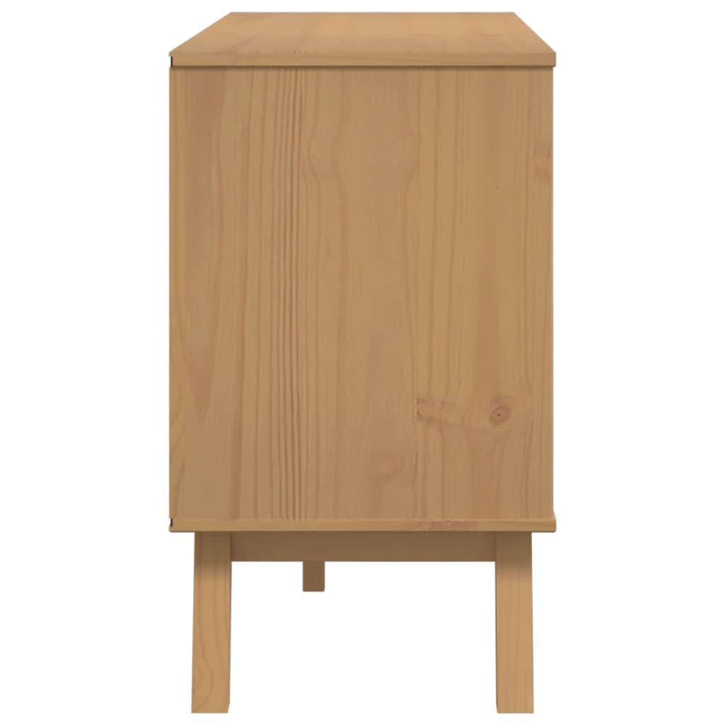 Buffet OLDEN marron 114x43x73,5 cm bois massif de pin - XIOS