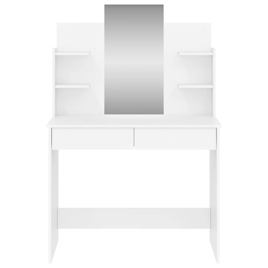 Coiffeuse avec miroir blanc 96x39x142 cm - XIOS