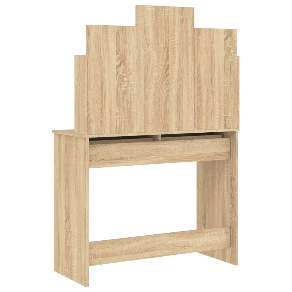 Coiffeuse avec miroir chêne sonoma 96x39x142 cm - XIOS
