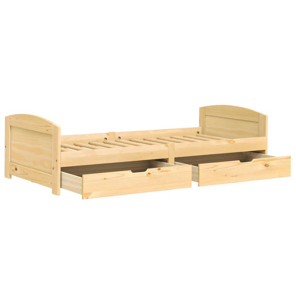Lit de jour avec 2 tiroirs sans matelas IRUN 90x200 cm - XIOS