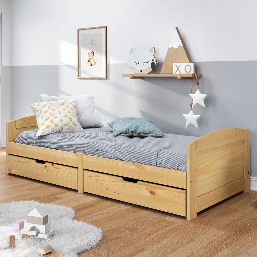 Lit de jour avec 2 tiroirs sans matelas IRUN 90x200 cm - XIOS