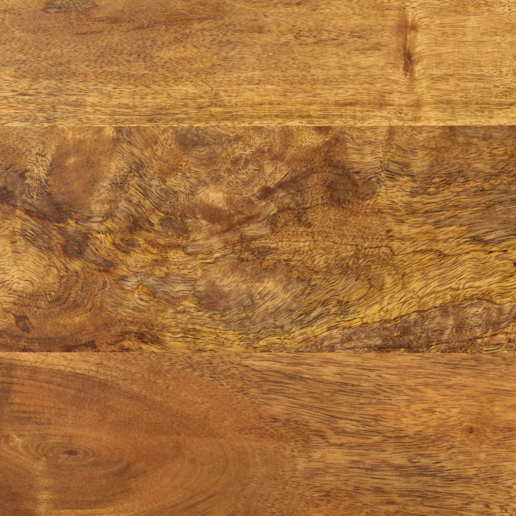 Table basse 45x45x40 cm bois de manguier solide et fer - XIOS