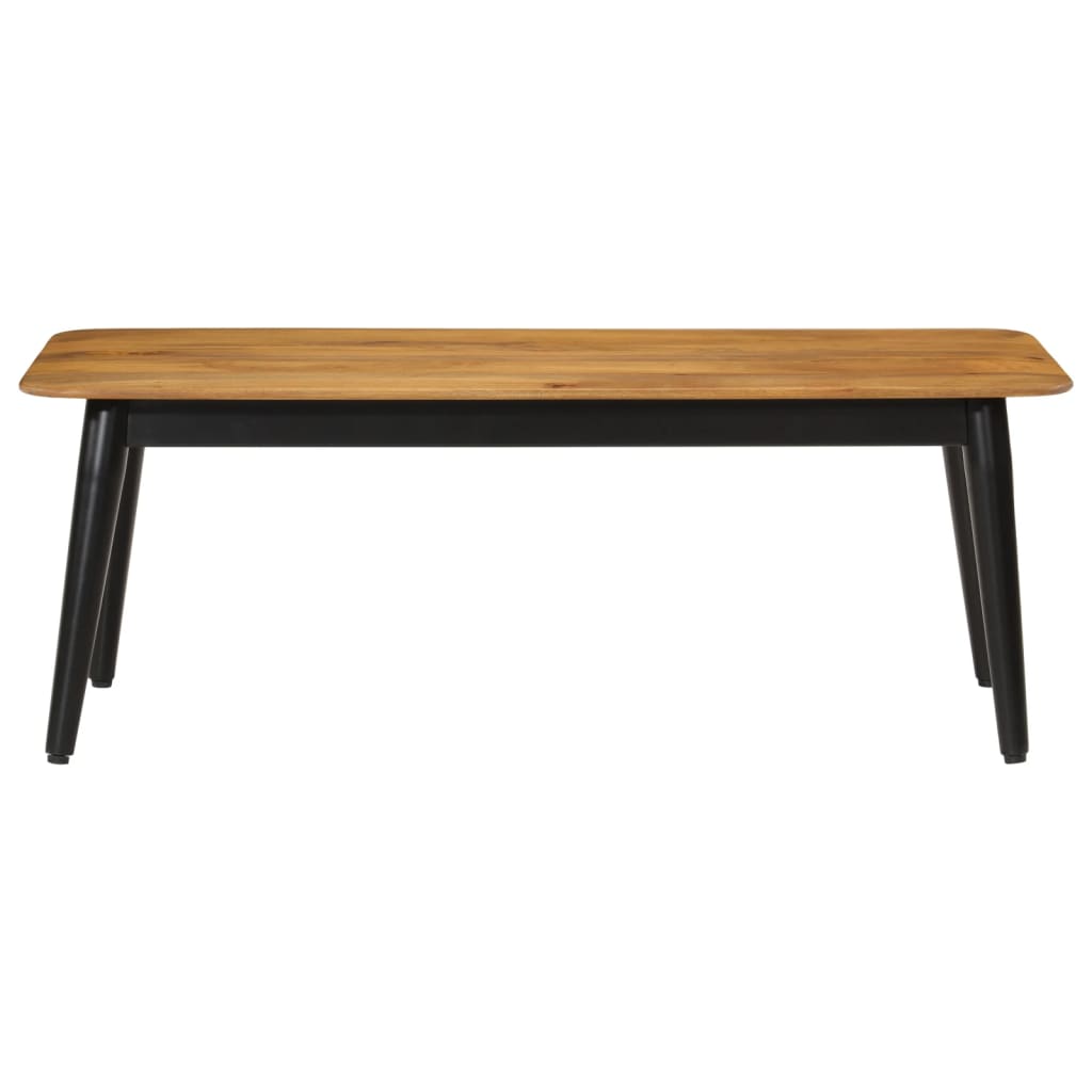 Table basse 110x50x40 cm bois massif de manguier et fer - XIOS