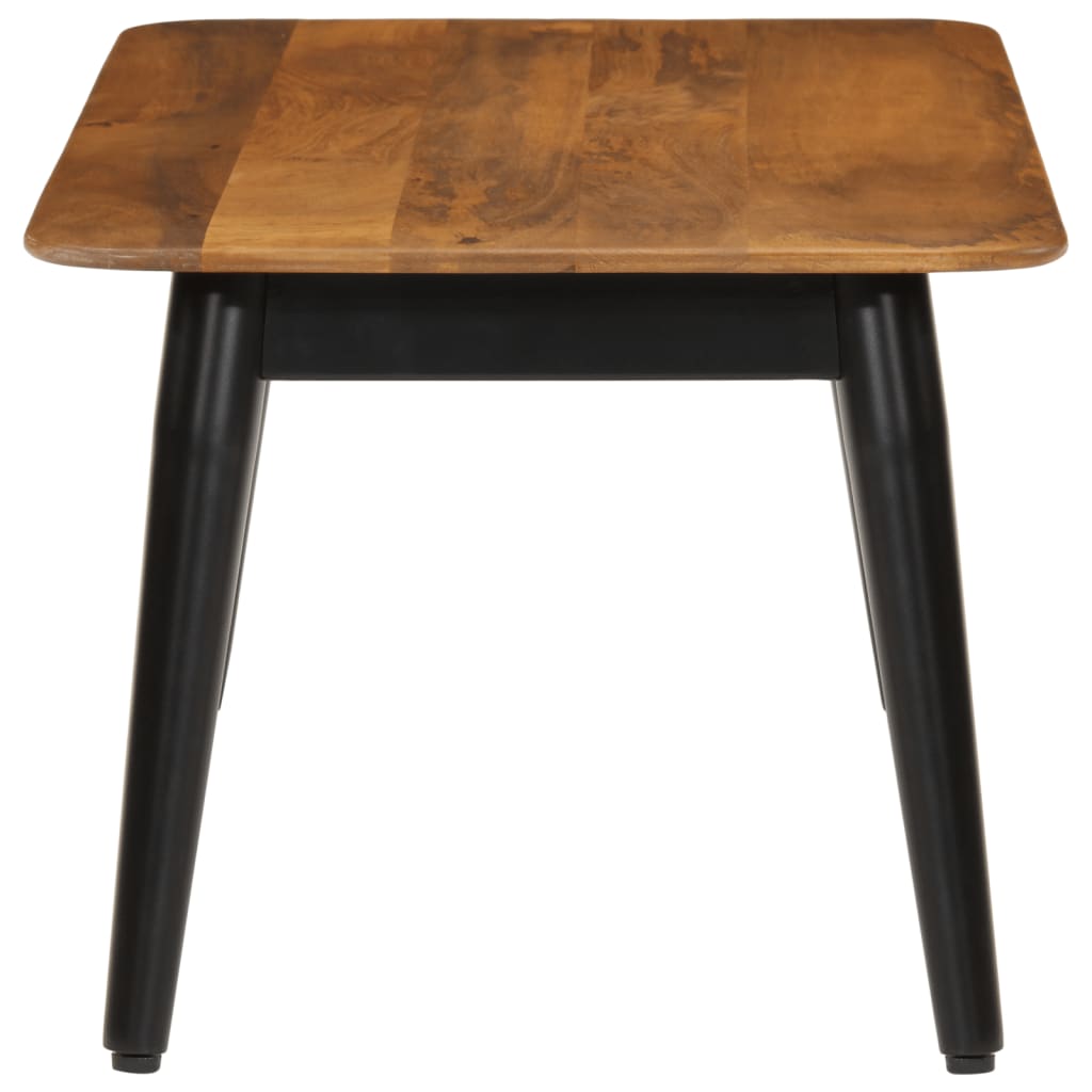 Table basse 110x50x40 cm bois massif de manguier et fer - XIOS