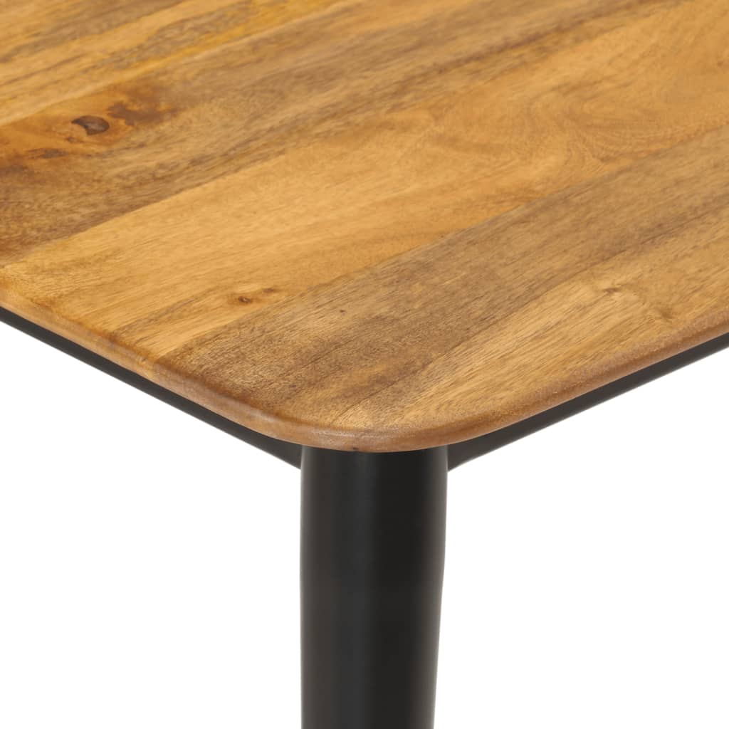 Table basse 110x50x40 cm bois massif de manguier et fer - XIOS