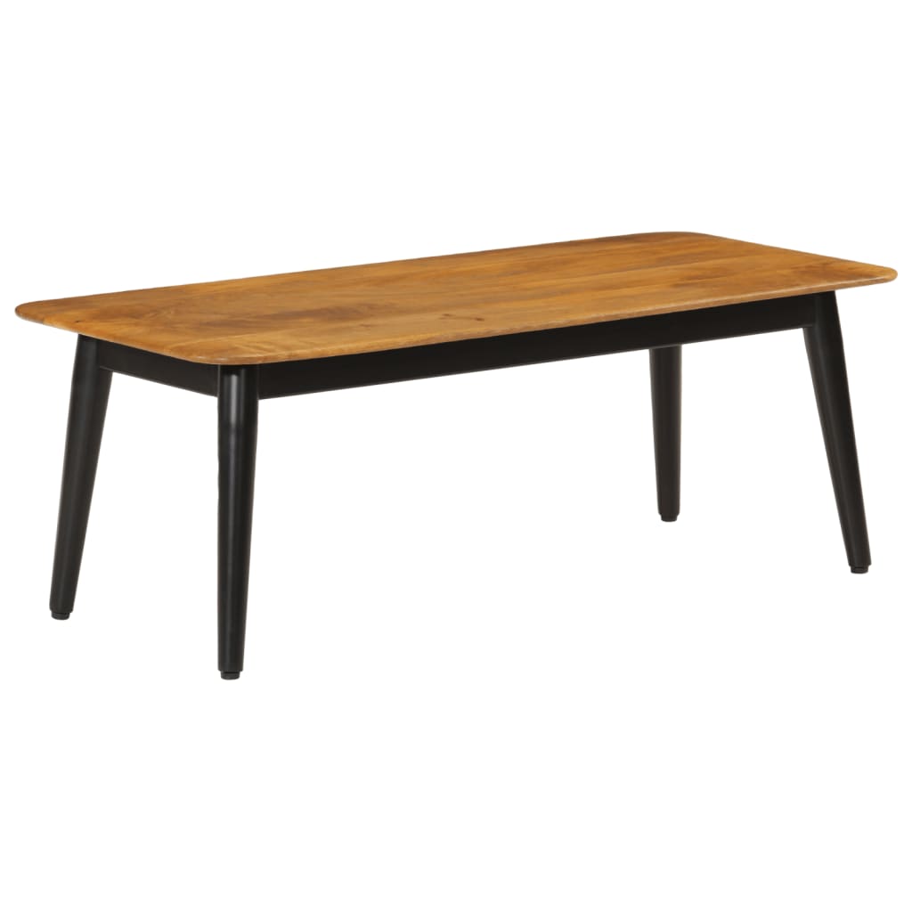 Table basse 110x50x40 cm bois massif de manguier et fer - XIOS