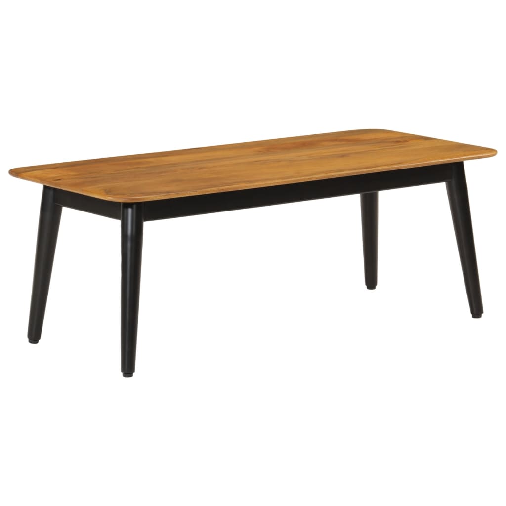 Table basse 110x50x40 cm bois massif de manguier et fer - XIOS