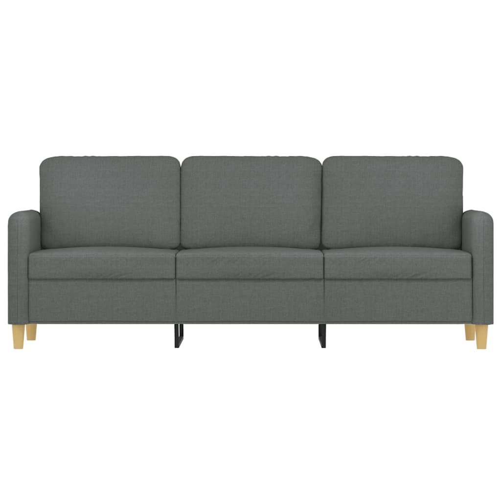 Canapé à 3 places Gris foncé 180 cm Tissu - XIOS