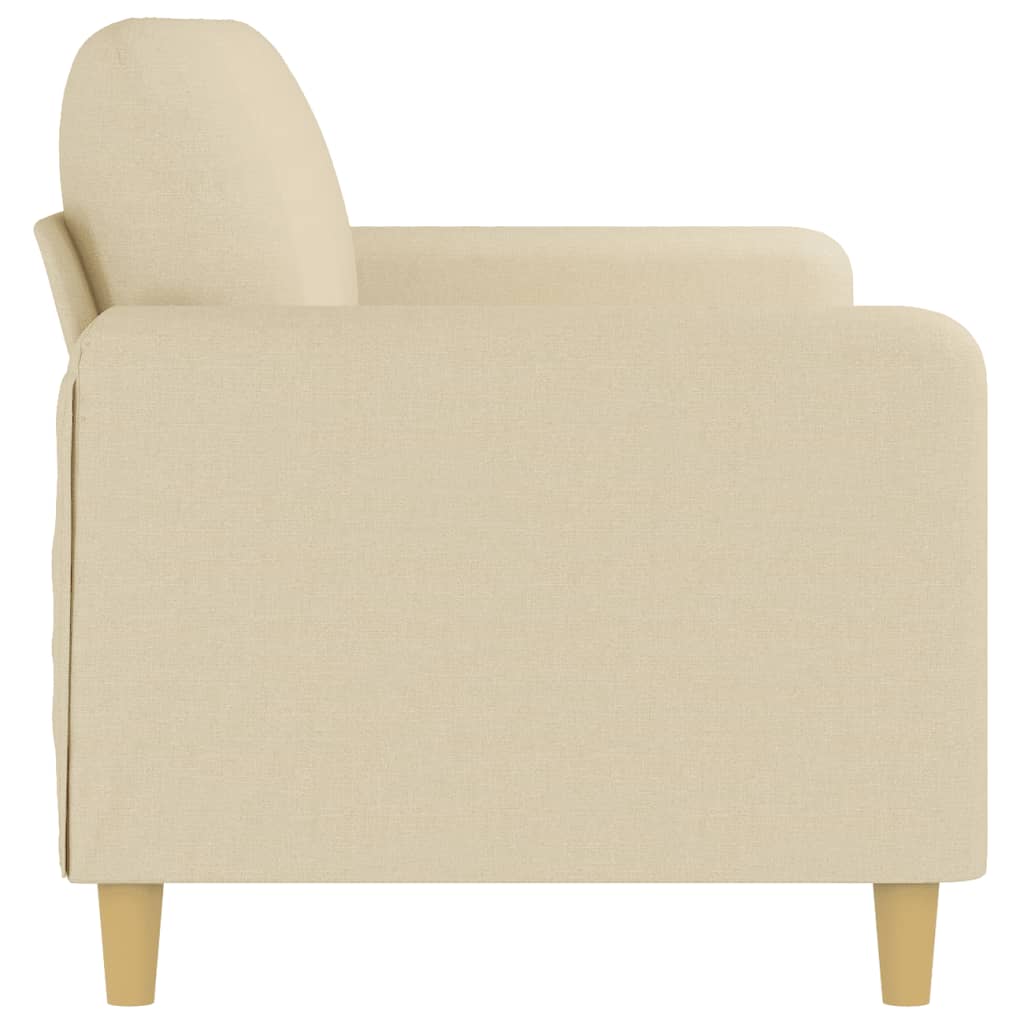 Canapé à 3 places Crème 180 cm Tissu - XIOS