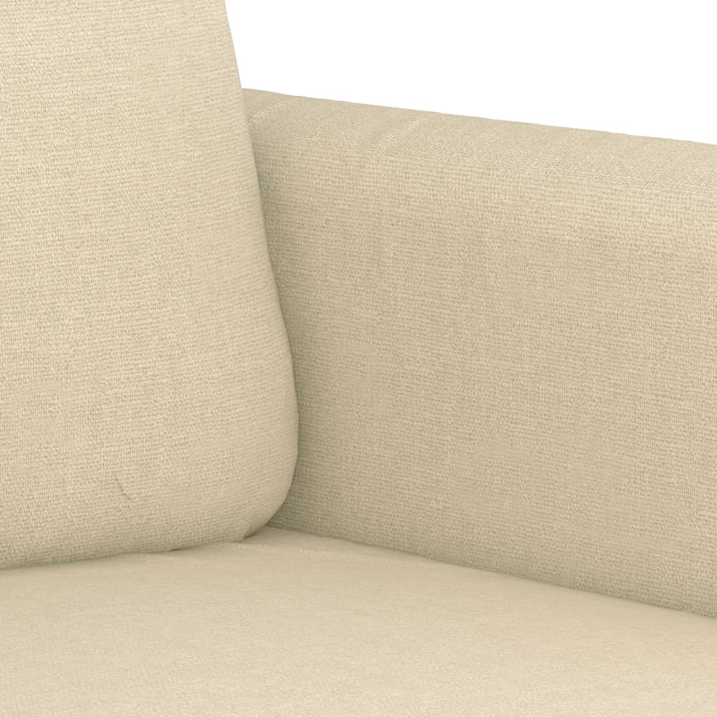 Canapé à 3 places Crème 180 cm Tissu - XIOS