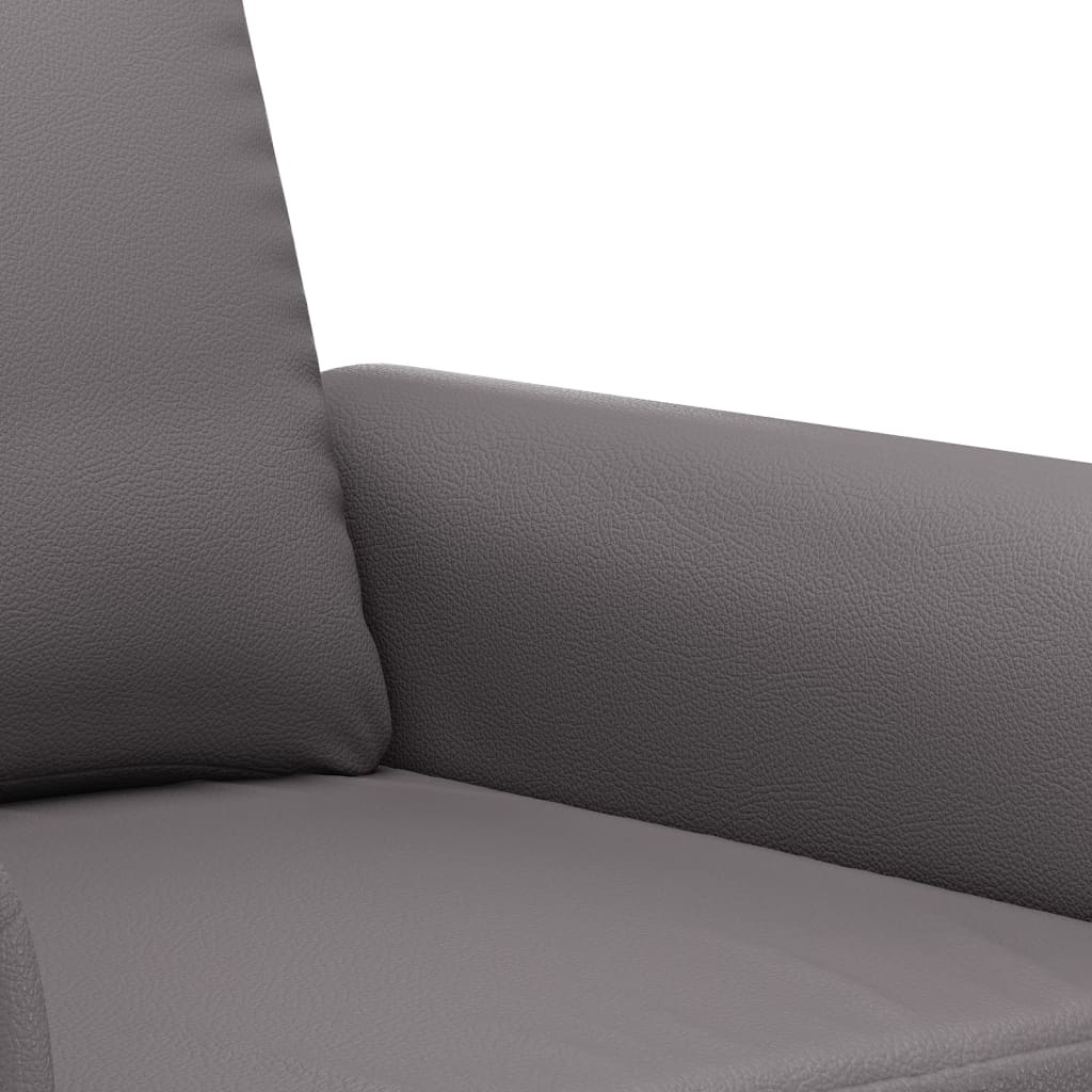 Fauteuil Gris 60 cm Similicuir - XIOS