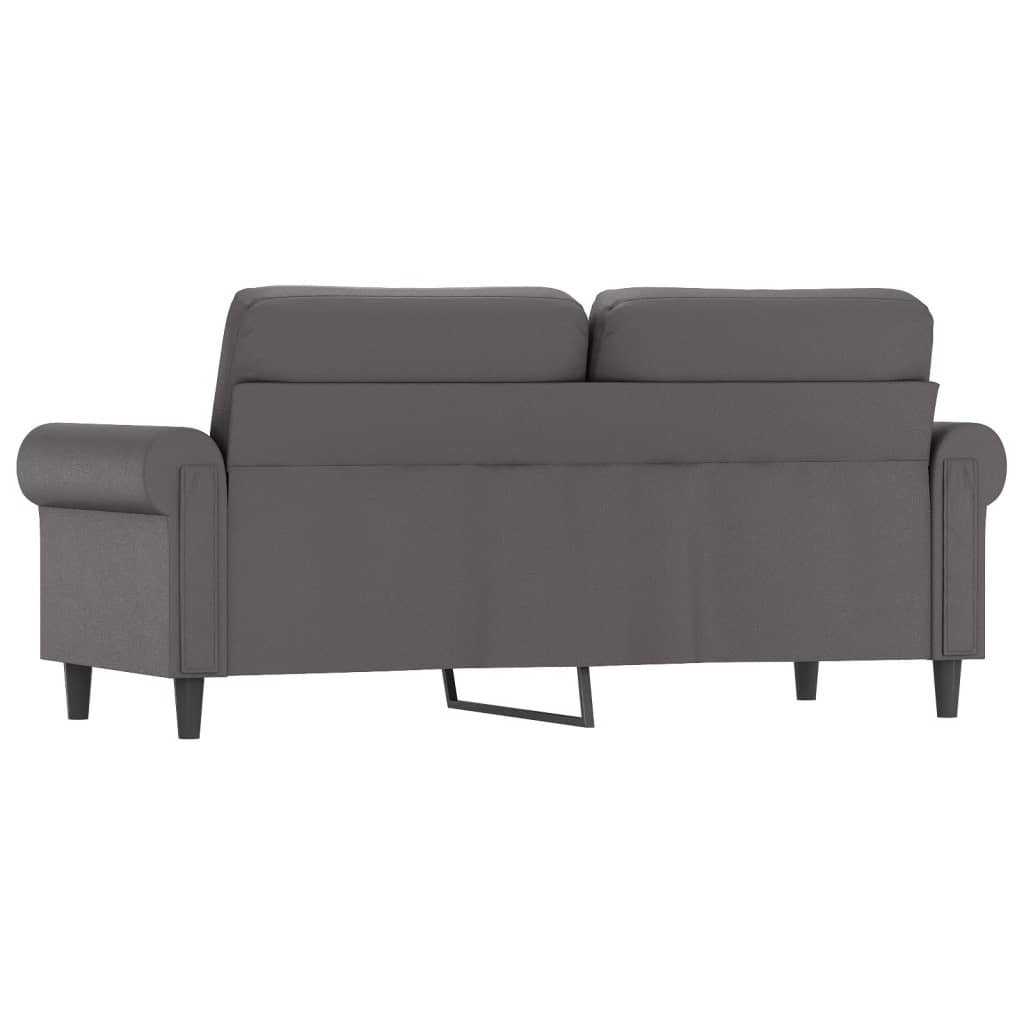 Canapé à 2 places Gris 140 cm Similicuir - XIOS