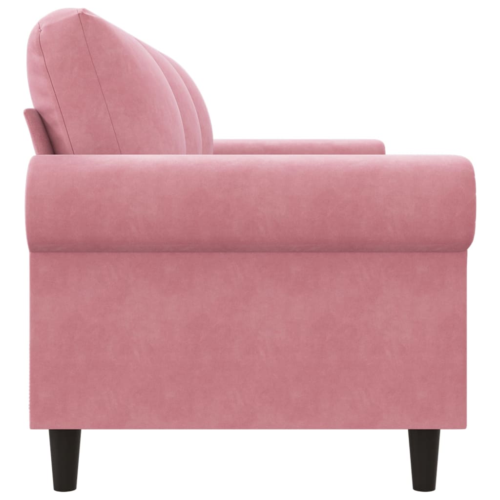 Canapé à 3 places Rose 180 cm Velours - XIOS