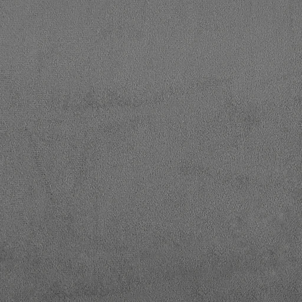 Fauteuil gris foncé 60 cm tissu microfibre - XIOS