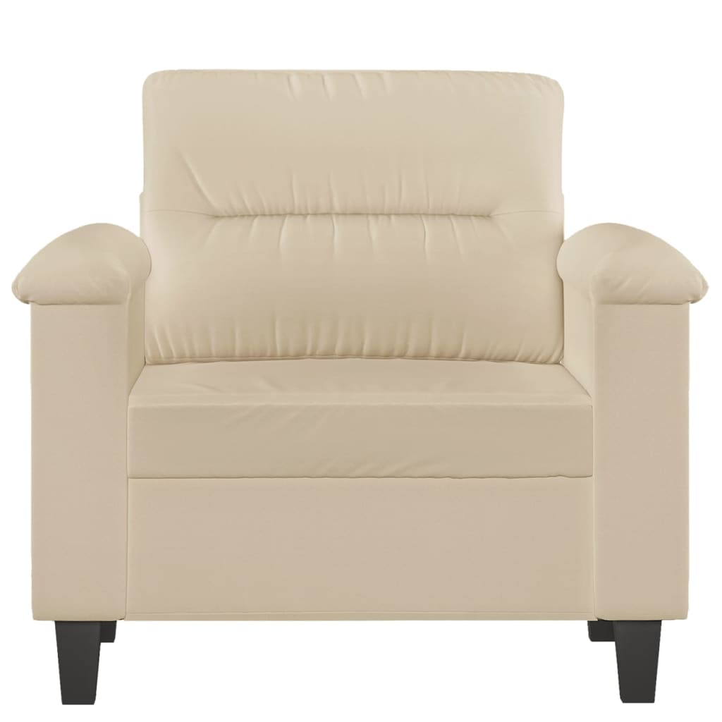 Chaise de canapé crème 60 cm tissu microfibre - XIOS