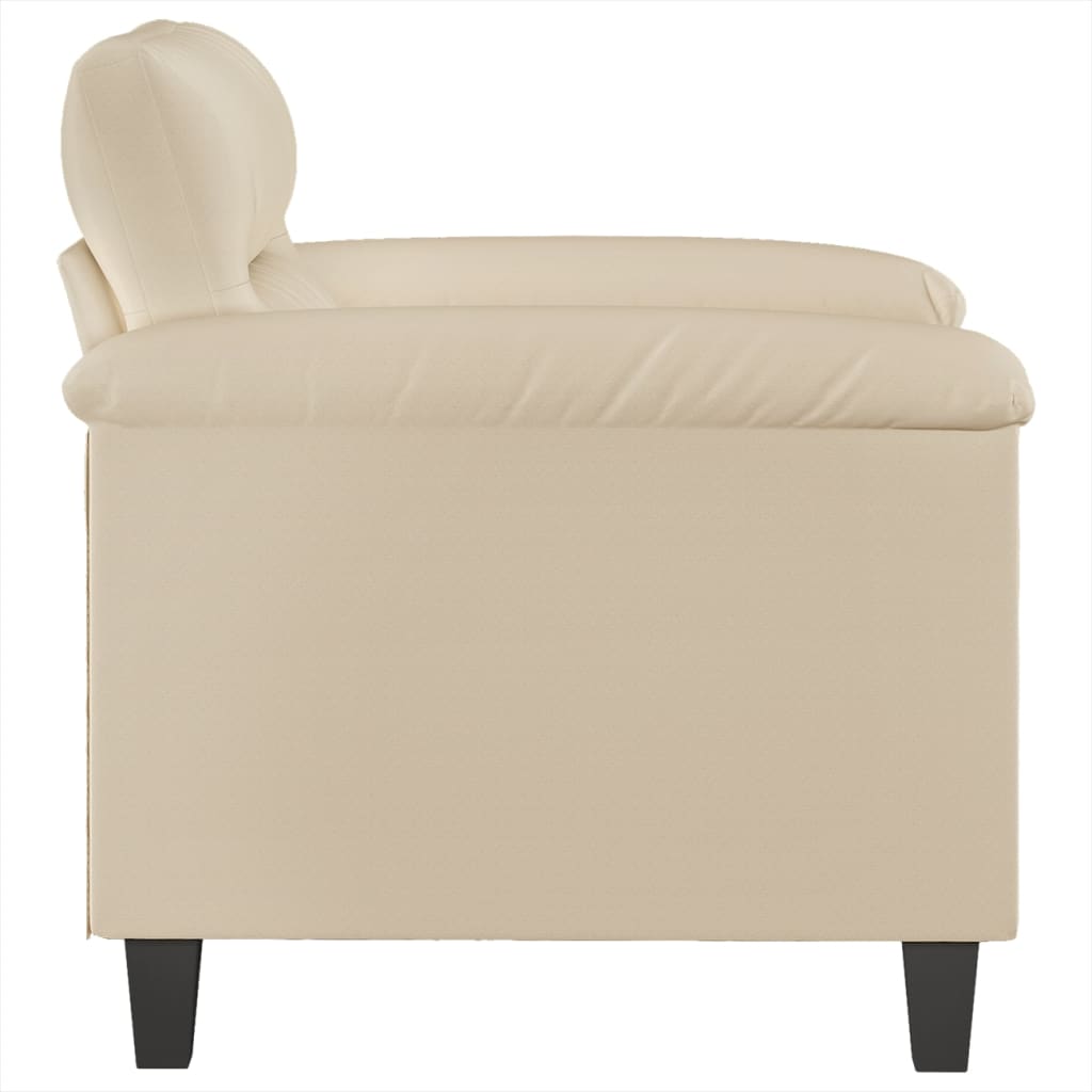 Chaise de canapé crème 60 cm tissu microfibre - XIOS