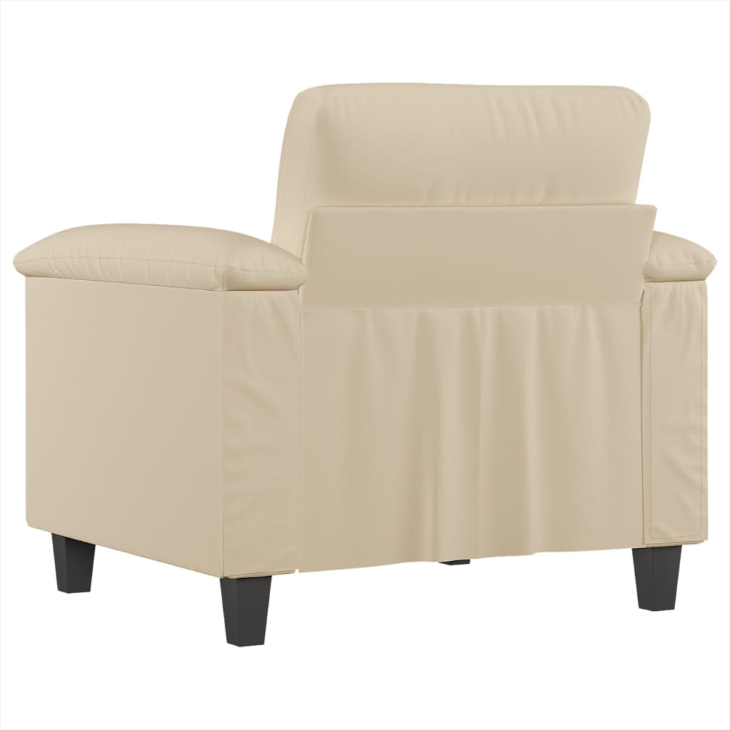 Chaise de canapé crème 60 cm tissu microfibre - XIOS