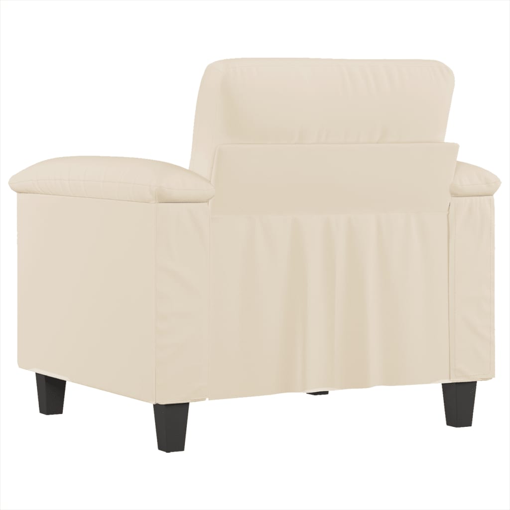 Chaise de canapé beige 60 cm tissu microfibre - XIOS