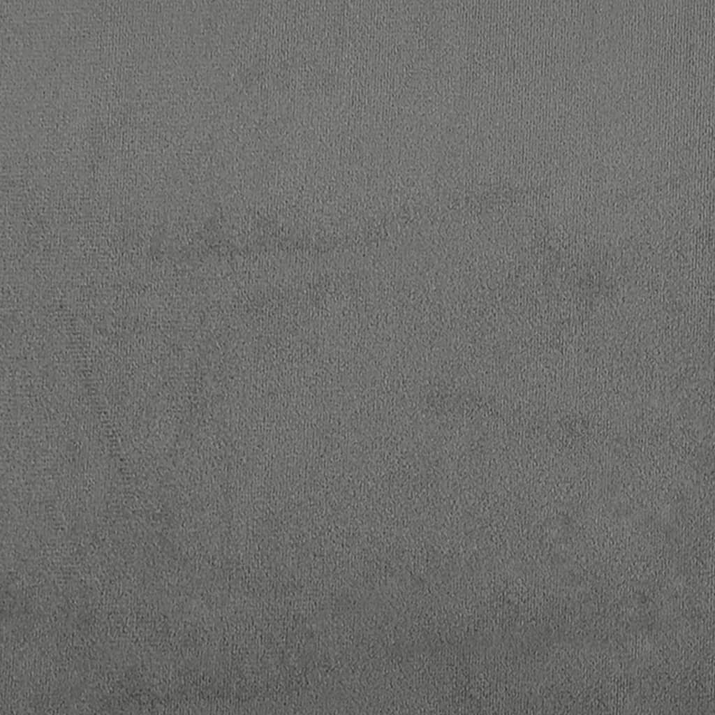 Canapé à 2 places Gris foncé 140 cm Tissu microfibre Canapés vidaXL