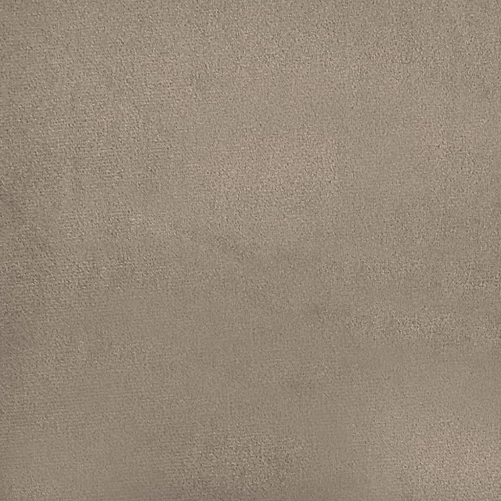 Canapé à 3 places Taupe 180 cm Tissu microfibre - XIOS