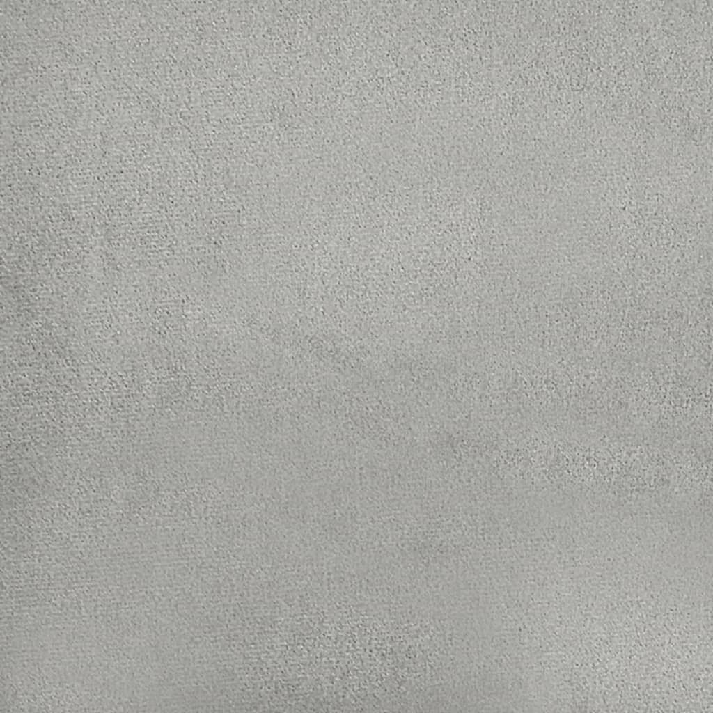 Canapé à 3 places Gris clair 180 cm Tissu microfibre - XIOS