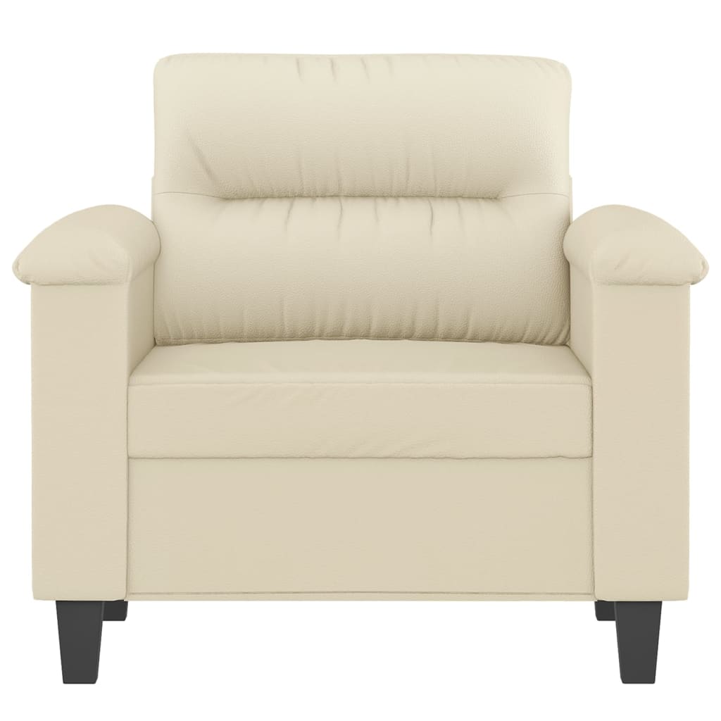 Fauteuil Crème 60 cm Similicuir - XIOS