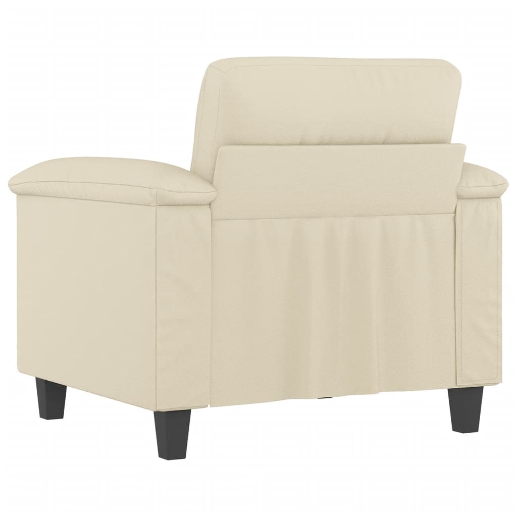 Fauteuil Crème 60 cm Similicuir - XIOS