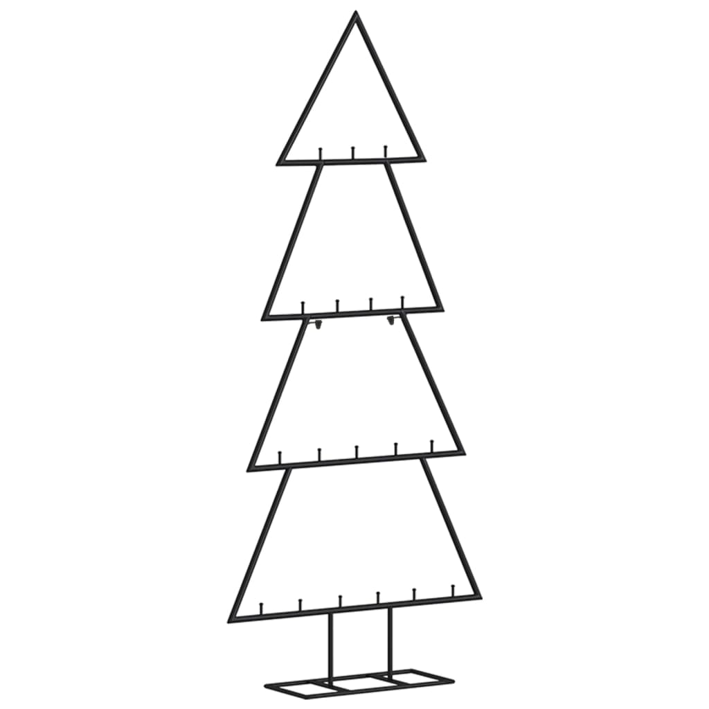 Arbre de Noël en métal pour décoration noir 90 cm - XIOS