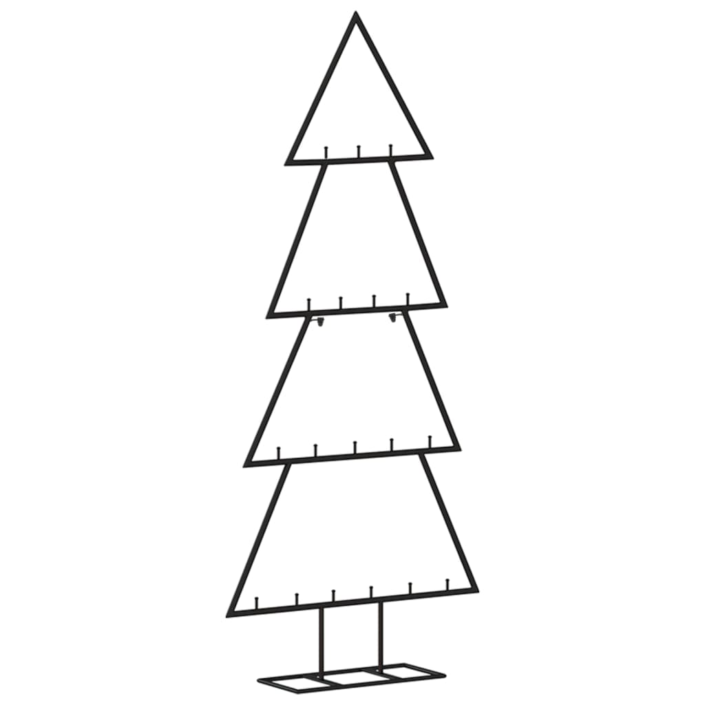 Arbre de Noël en métal pour décoration noir 90 cm - XIOS