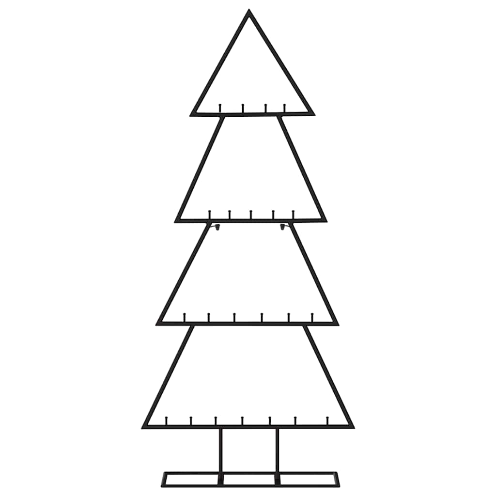 Arbre de Noël en métal pour décoration noir 125 cm - XIOS