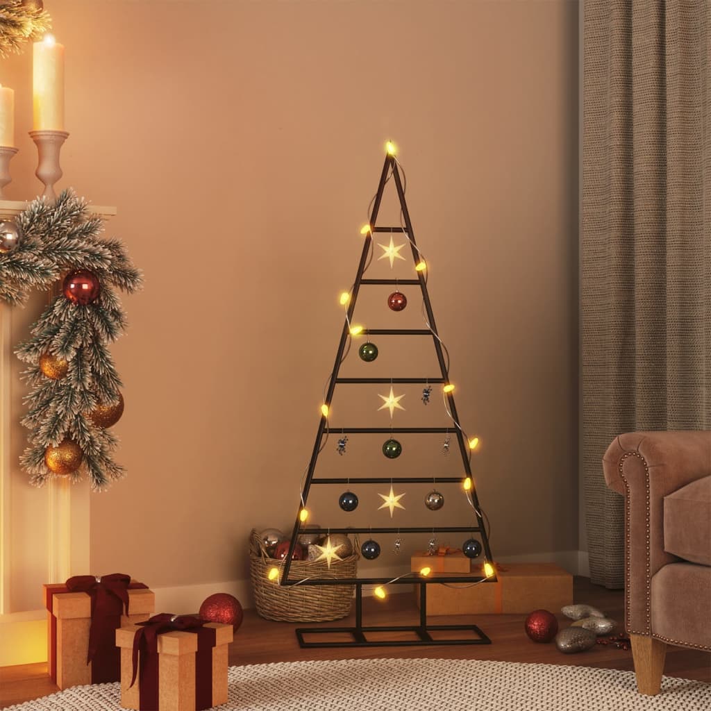 Arbre de Noël en métal pour décoration noir 125 cm - XIOS