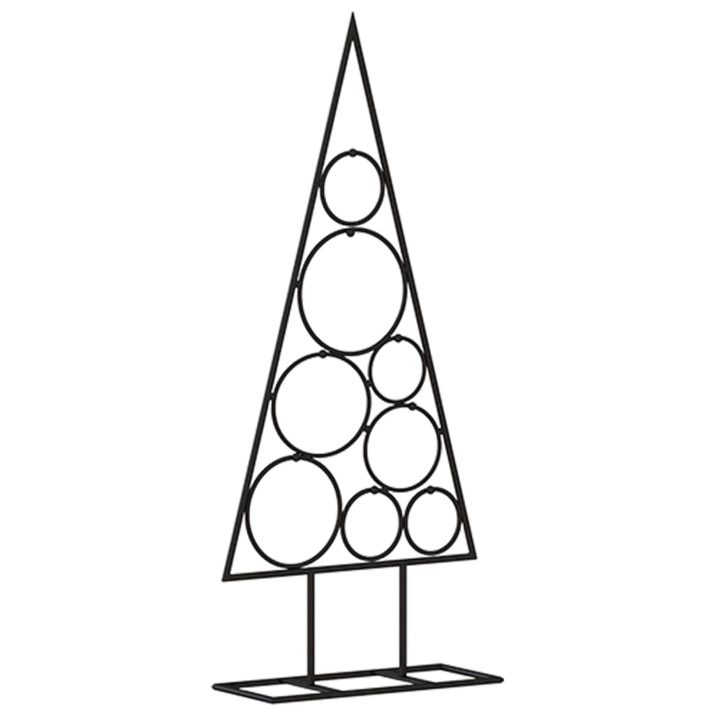 Arbre de Noël en métal pour décoration noir 60 cm - XIOS