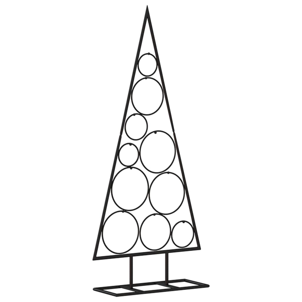 Arbre de Noël en métal pour décoration noir 90 cm - XIOS