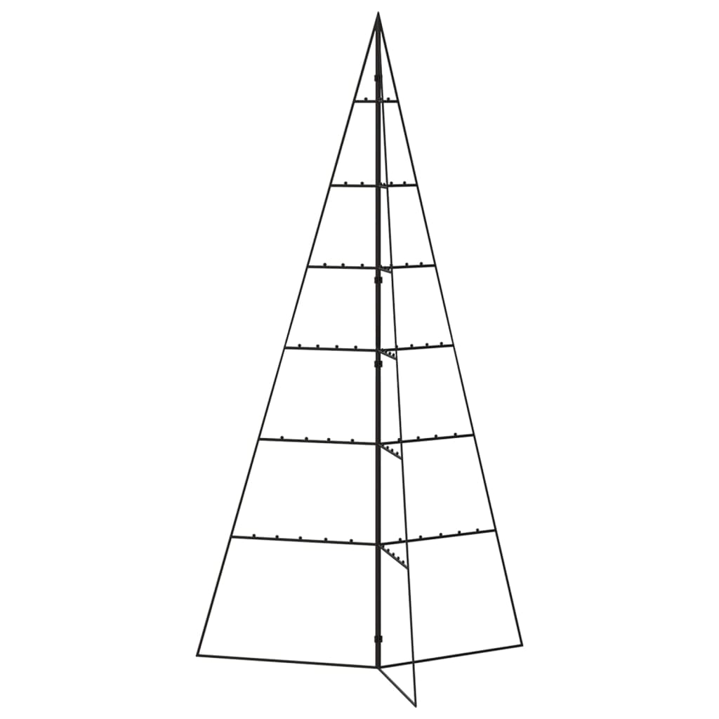 Arbre de Noël en métal pour décoration noir 140 cm - XIOS