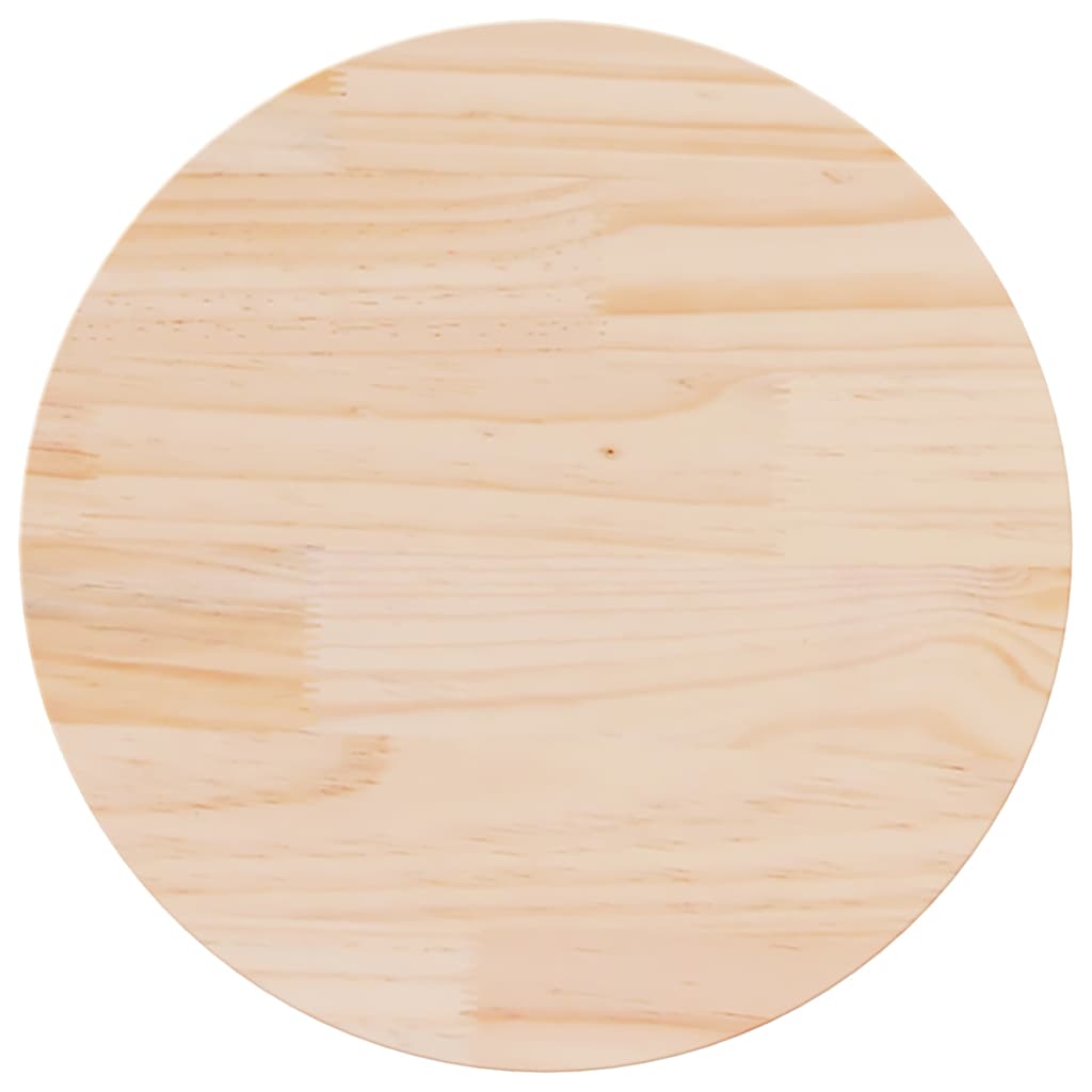 Dessus de table rond Ø60x3 cm bois de pin massif - XIOS