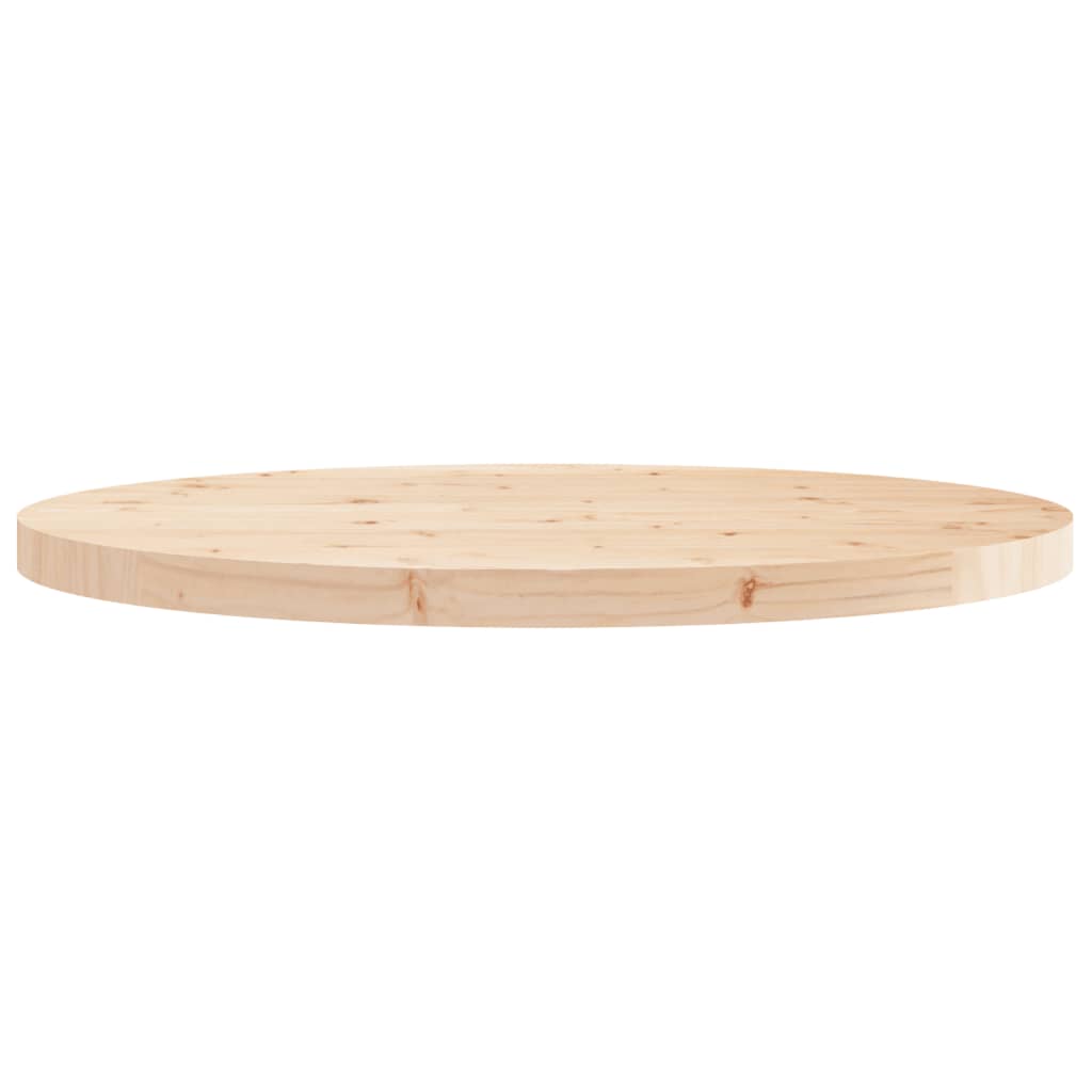 Dessus de table rond Ø70x3 cm bois de pin massif Plateaux de table vidaXL