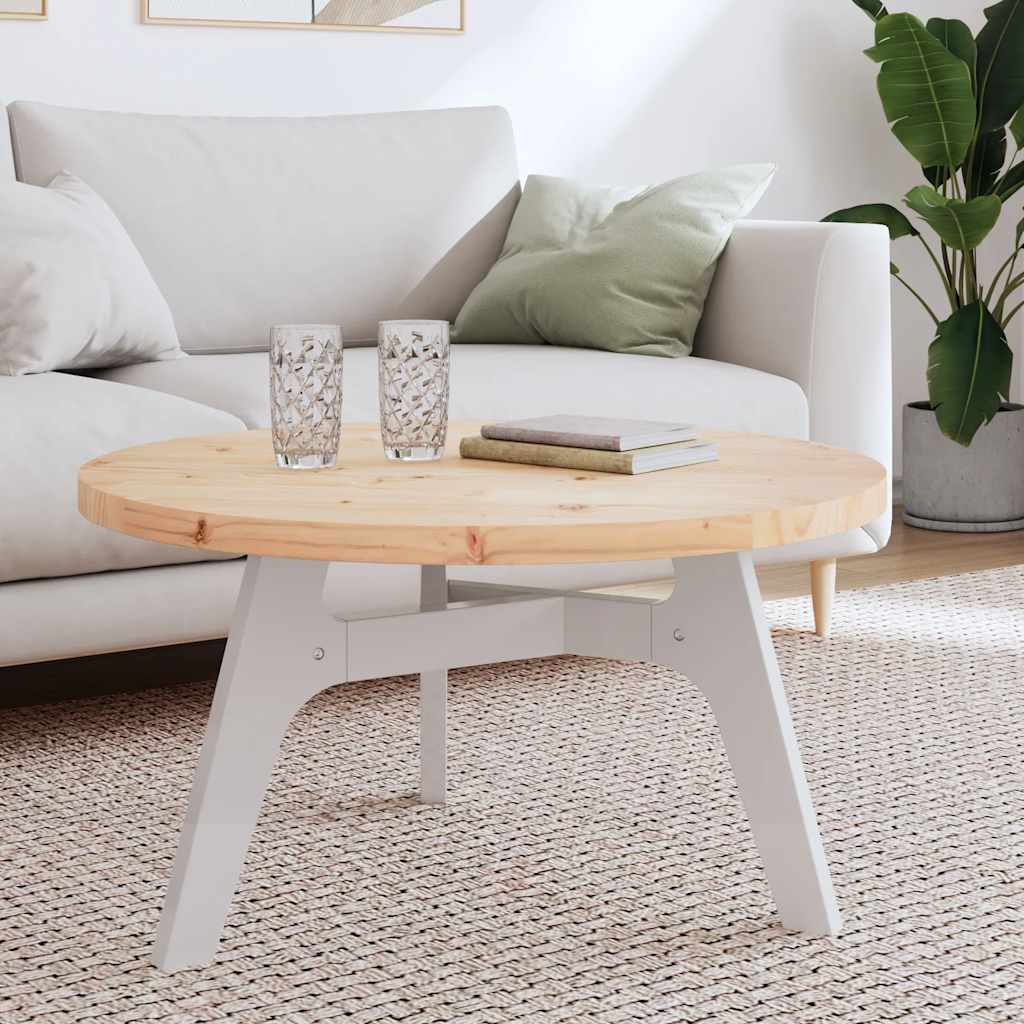 Dessus de table rond Ø80x3 cm bois de pin massif - XIOS