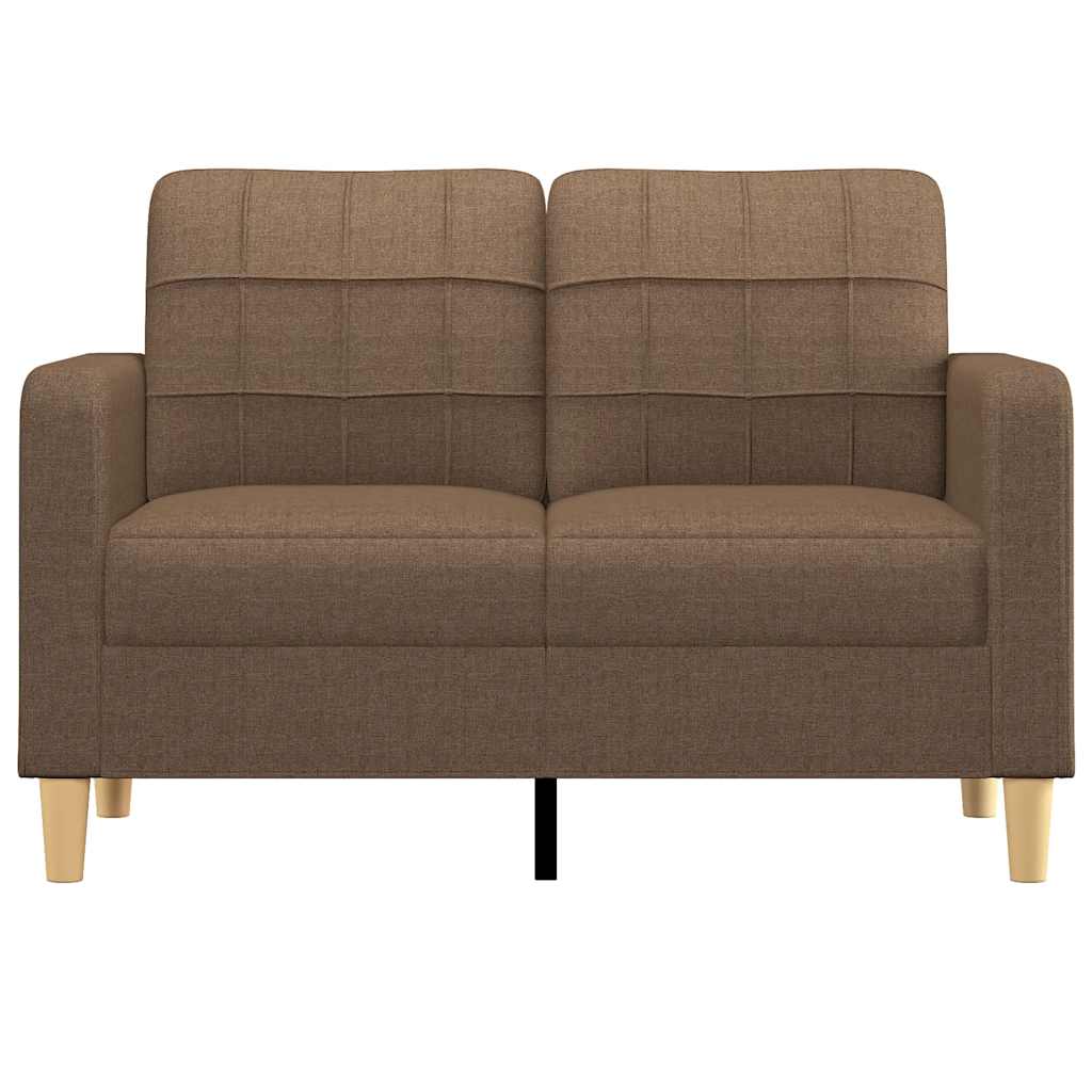 Canapé à 2 places Marron 120 cm Tissu - XIOS