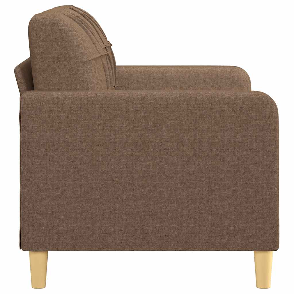 Canapé à 2 places Marron 120 cm Tissu - XIOS