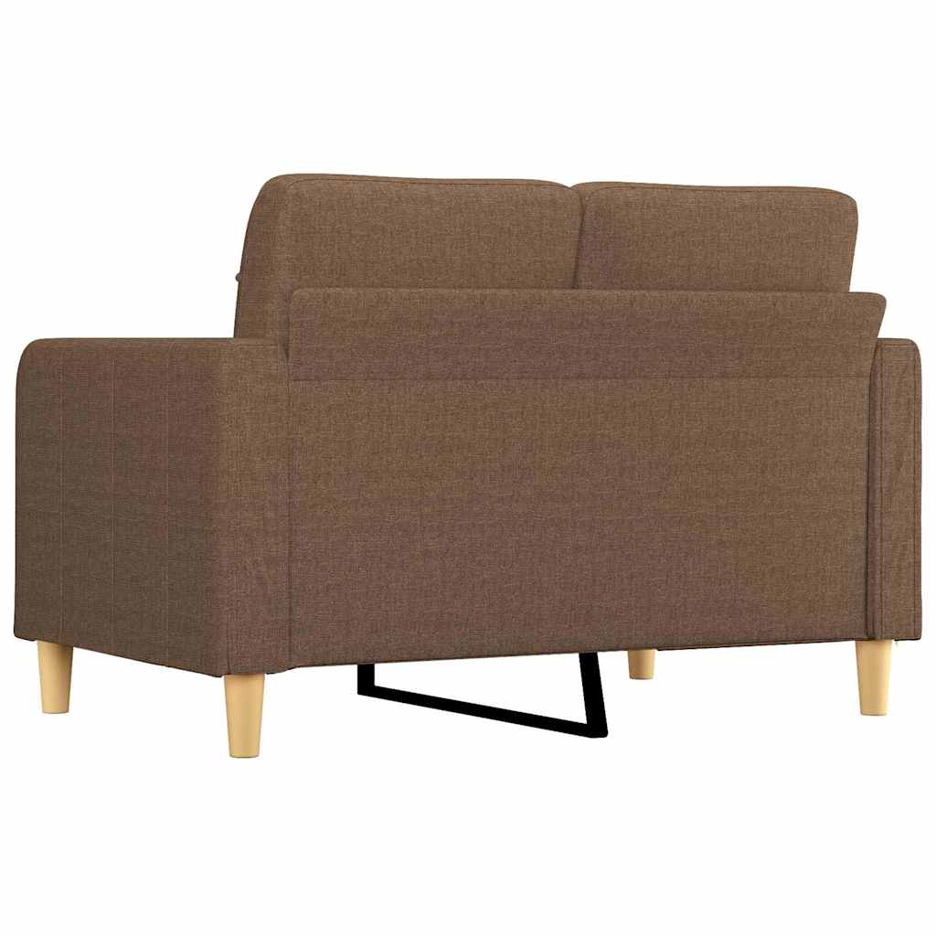 Canapé à 2 places Marron 120 cm Tissu - XIOS