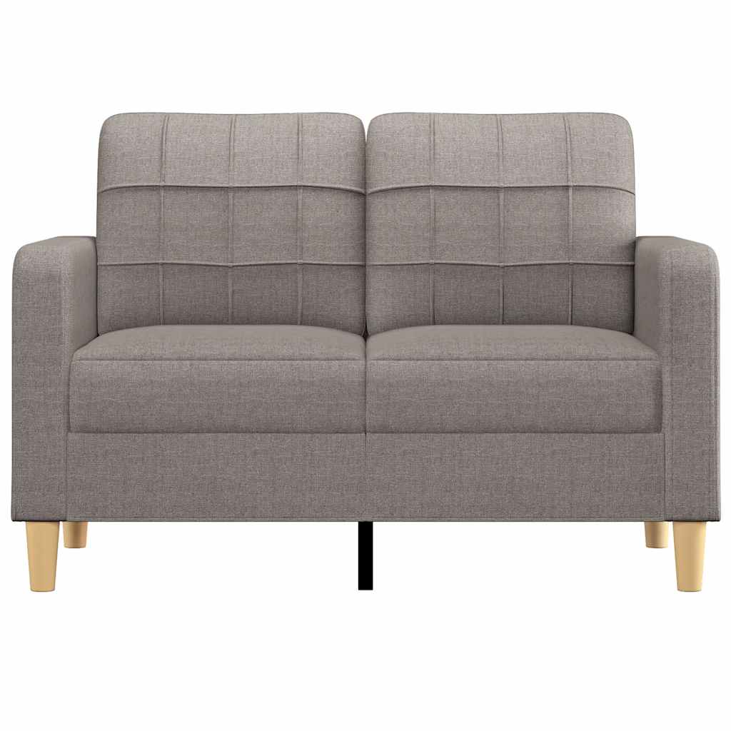 Canapé à 2 places Taupe 120 cm Tissu - XIOS