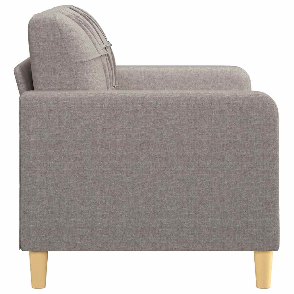 Canapé à 2 places Taupe 120 cm Tissu - XIOS