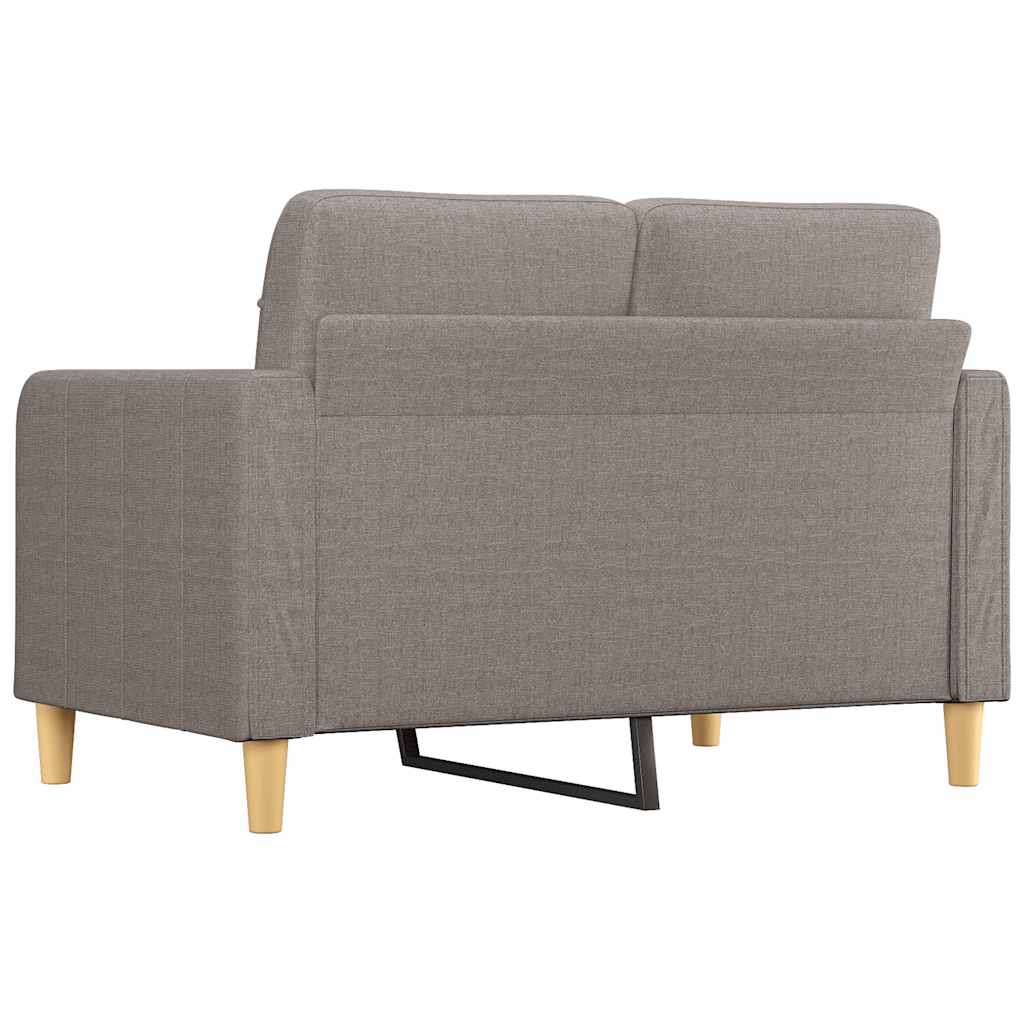 Canapé à 2 places Taupe 120 cm Tissu - XIOS